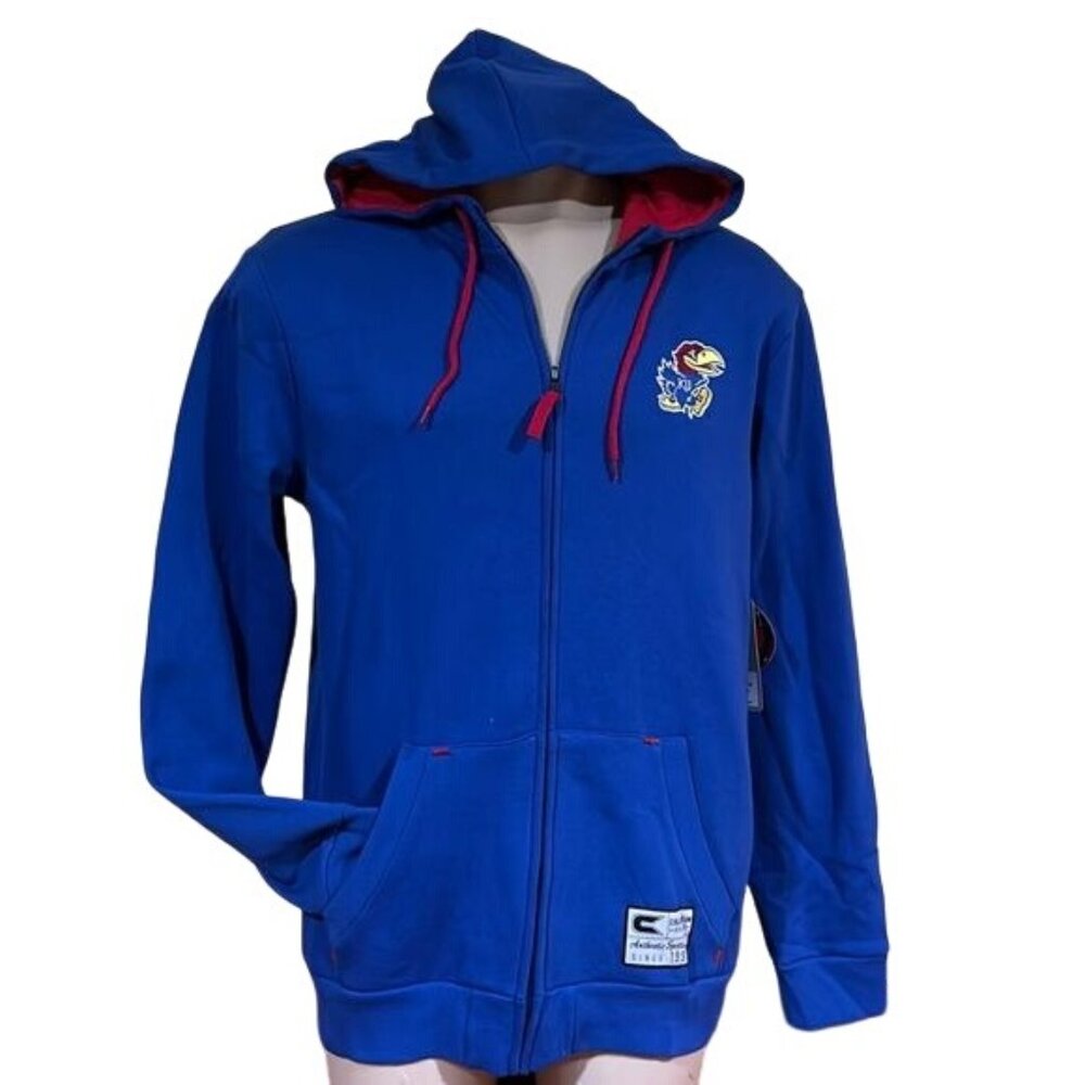 NCAA Kansas Jayhawks zip sweatshirt hoodie jacket men’s large New